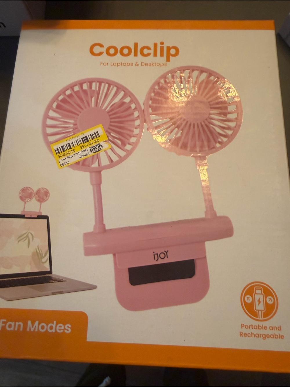 Dual Mini USB Fan for Laptops & Desktops - Pink